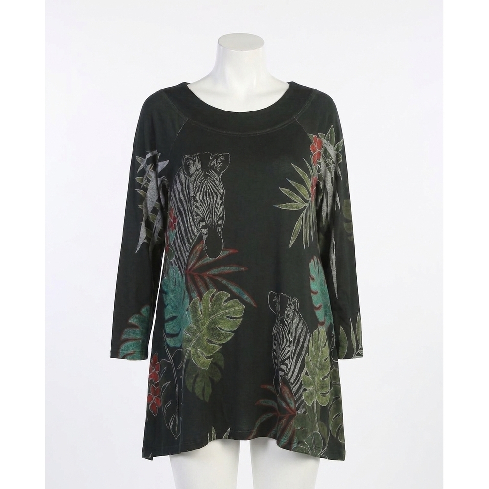 NEW JESS & JANE tanya slinky knit top in black